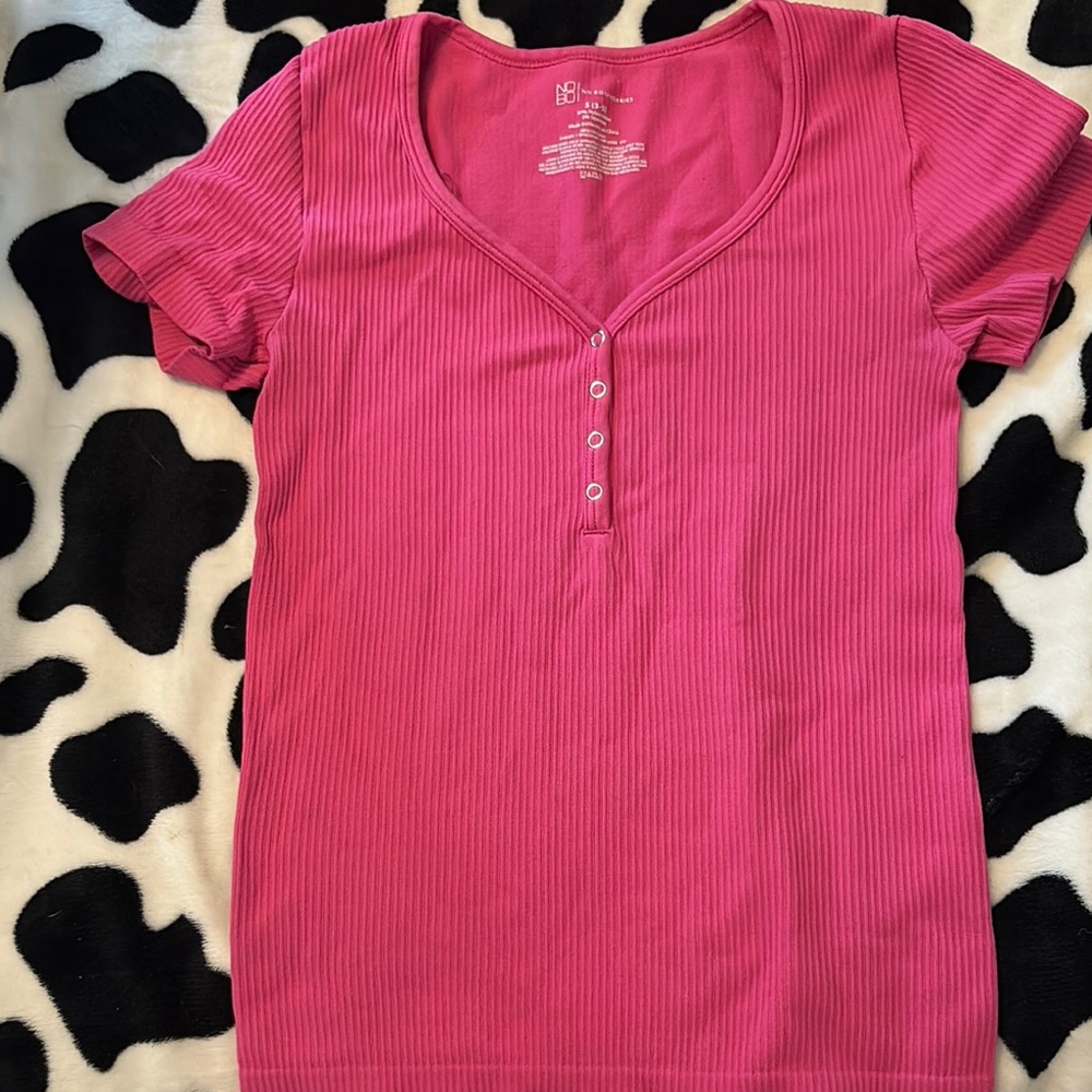 No Boundaries Vibrant Pink Top